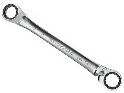 (65.8x9)-Ratcheting 15° Ring Wrench-8x9mm